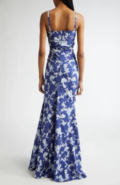 Carolina Herrera Floral-print Gathered Gown