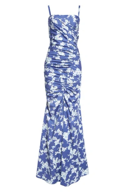 Carolina Herrera Floral-print Gathered Gown