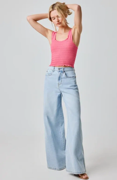 Florence By Mills Lettuce Edge Tank In Pink