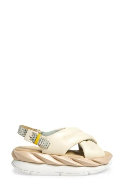 4ccccees Mellow Moa Platform Slingback Sandal In Neutral