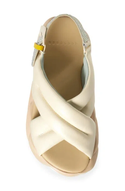 4ccccees Mellow Moa Platform Slingback Sandal In Neutral