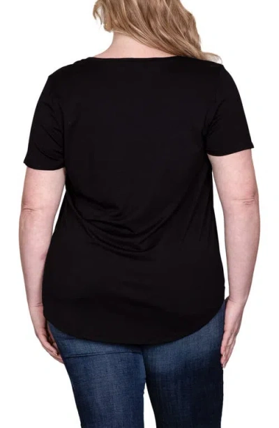 Standards & Practices V-neck T-shirt In Black