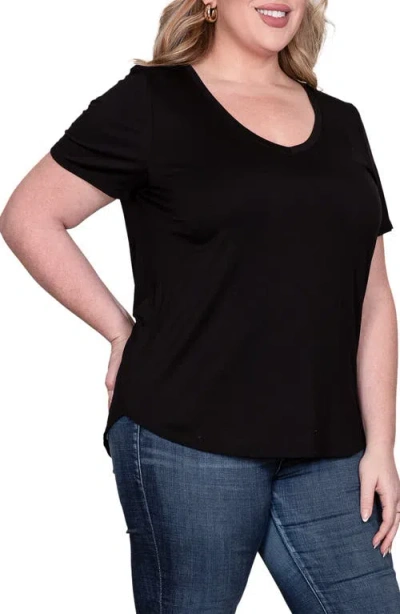 Standards & Practices V-neck T-shirt In Black