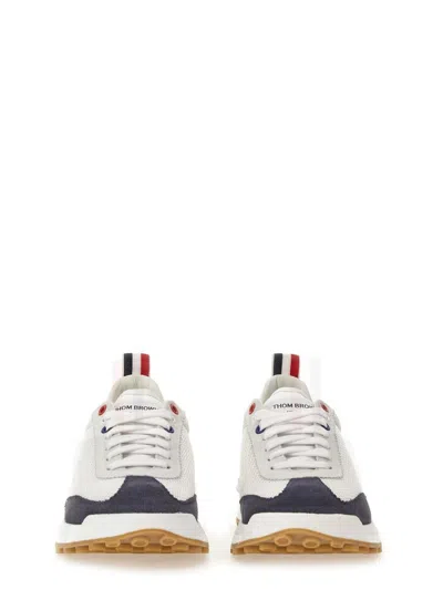 Thom Browne Tech Runner In Fine Kid Suede