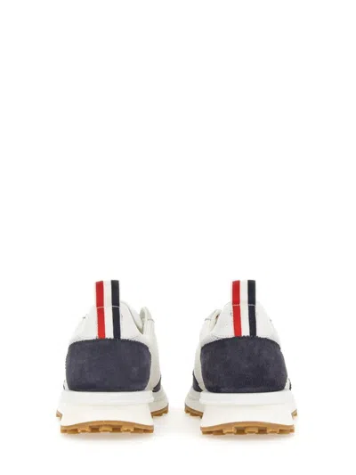Thom Browne Tech Runner In Fine Kid Suede