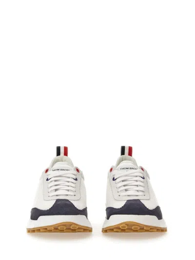 Thom Browne Tech Runner In Fine Kid Suede