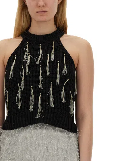 Alysi Top With Fringe