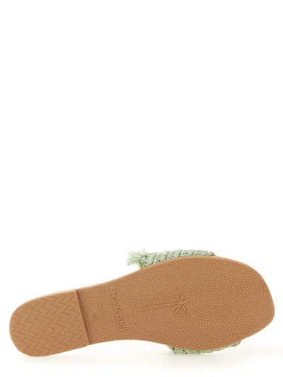Manebi Manebí Yucatán Woven Fringed Slip-on Slides