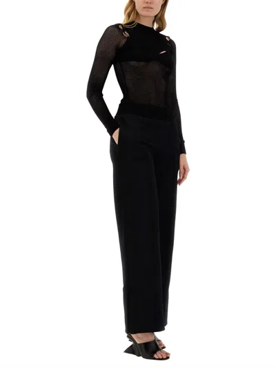 Off-white Pleated Wool-twill Wide-leg Pants