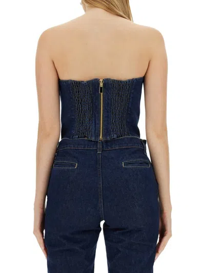 Shop Magda Butrym Top A Corsetto
