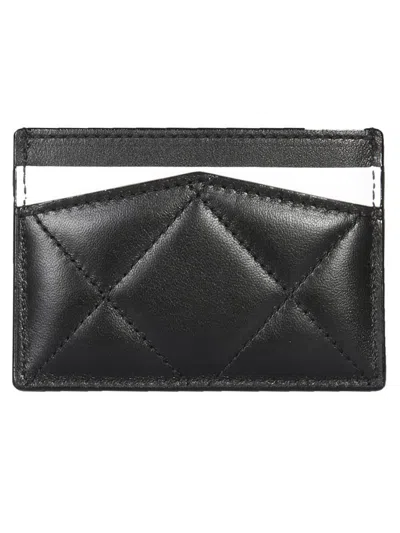 Alexander Mcqueen Quilted Leather Card Holder With Printed Logo