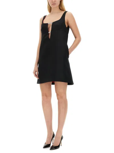 Nina Ricci Embellished Square Neckline Mini Length Dress