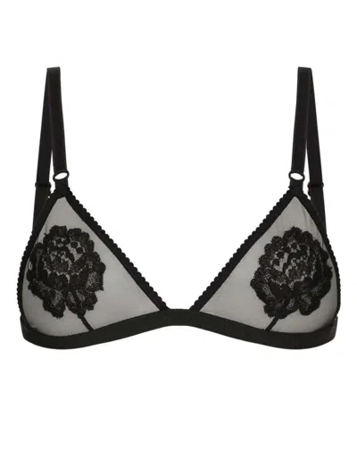 Dolce & Gabbana Floral-motif Triangle Bra