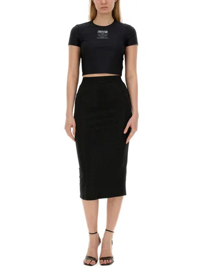 Versace Jeans Couture Crystal Skirt