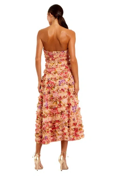 Mac Duggal 8262 Short Cocktail Floral Print Midi Length Dress