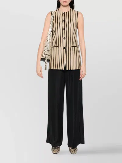 Emporio Armani Lurex Jersey Wide Pants