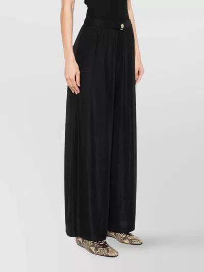 Emporio Armani Lurex Jersey Wide Pants