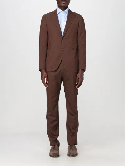 Tagliatore Single-breasted Brown Wool Suit