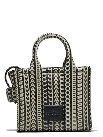 Marc Jacobs Printed Leather Micro The Monogram Handbag In Multi