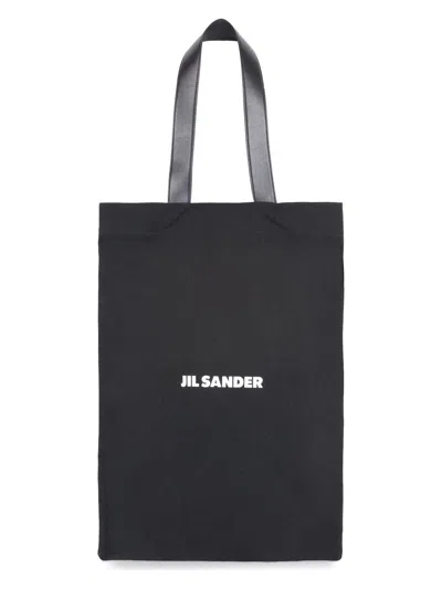 Jil Sander Large Rectangular Tote Bag With Dual Handles