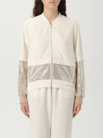 Liu •jo Liu Jo White Bomber With Sequins