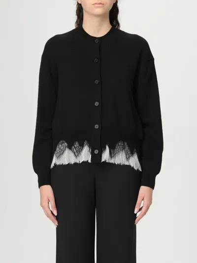 Alexander Mcqueen Alexander Mc Queen Black Ivory Wool Cashmere Cardigan