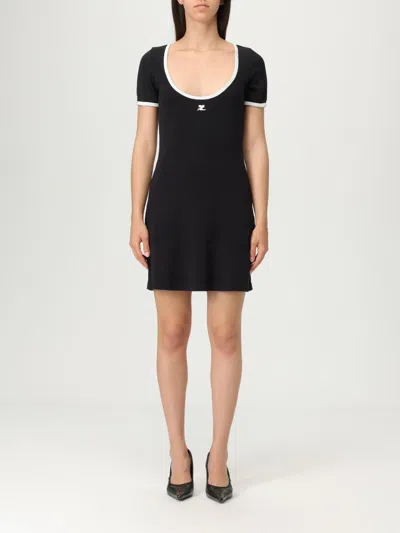 Courrèges Holistic Contrast Mini Dress