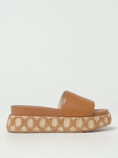 Liu •jo Flat Sandal Liu Jo Woman Color Leather In Brown