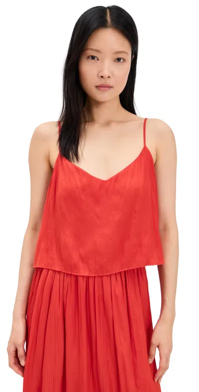 Z Supply Fiore Tank Cabana Red