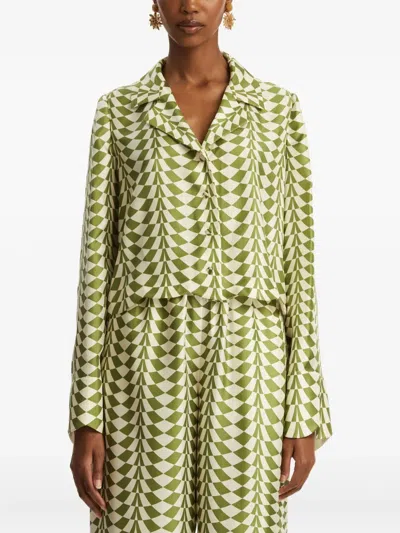 Oscar De La Renta Silk Blouse