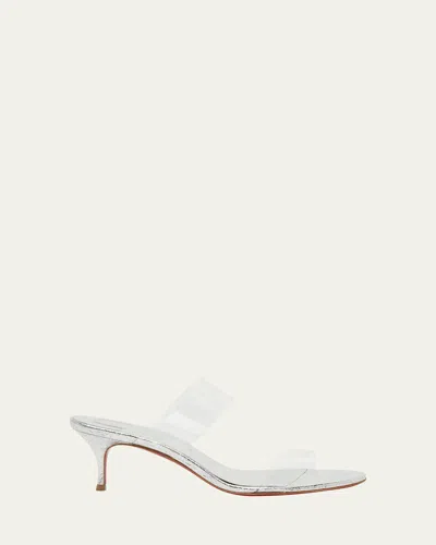 Christian Louboutin Just Nothing Clear Red Sole Slide Sandals