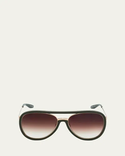 Barton Perreira Fossett Aviator Sunglasses