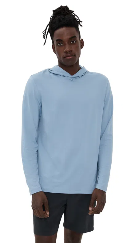 Faherty Shorelite Upf Hoodie Blue Breeze