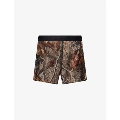 247 By Represent Mens Real Tree Contour 2-in-1 Nylon Run Shorts