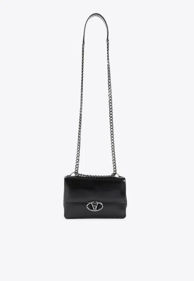 Valentino Structured Leather Shoulder Bag