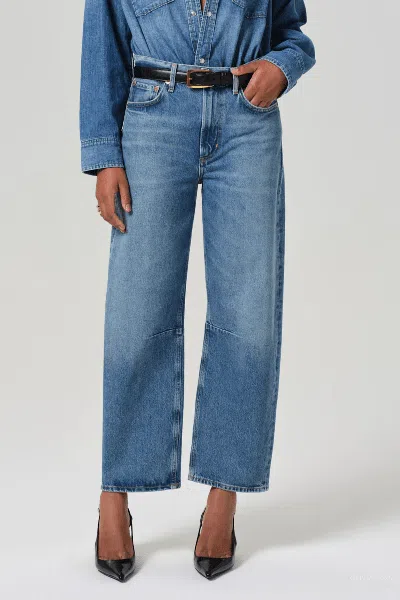 Citizen Of Humanity Amari Ultra Wide Leg Jeans In Dweller In Blue