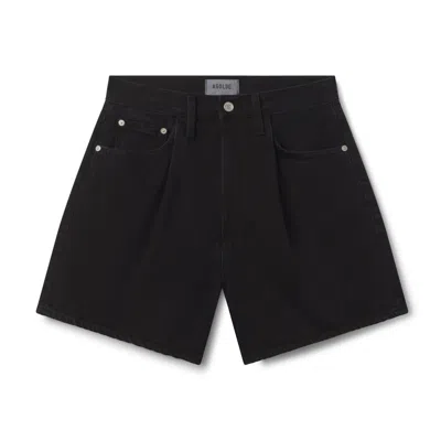Agolde Parker Vintage Jean Shorts Phase In Black