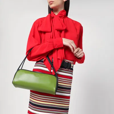 Prada Borsa A Spalla In Pelle Verde Donna In F04is Felce Ebano Baltico