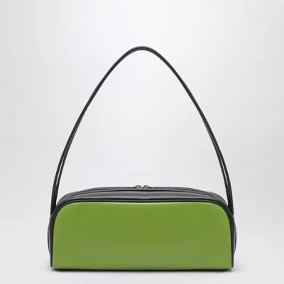 Prada Borsa A Spalla In Pelle Verde Donna In F04is Felce Ebano Baltico