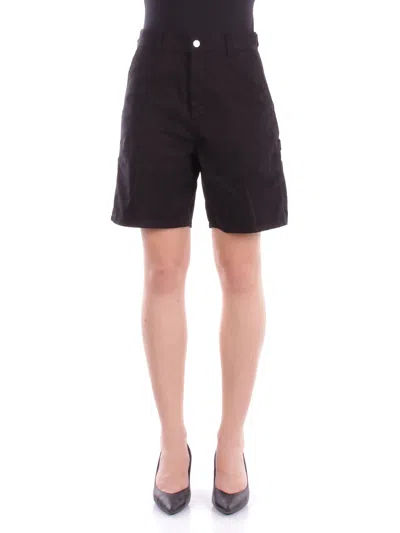 Carhartt Wip Black Cotton Single Knee Short