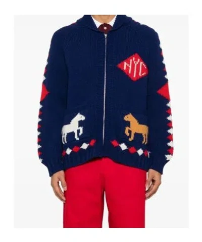 Bode Corral Cardigan - Men's - Merino In Multi