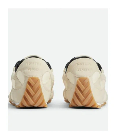 Bottega Veneta Men Sea Salt Suede And Nylon Orbit Flash Sneakers In Multi