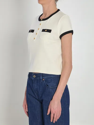 Celine Cropped T-shirt In Multi