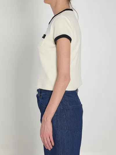 Celine Cropped T-shirt In Multi