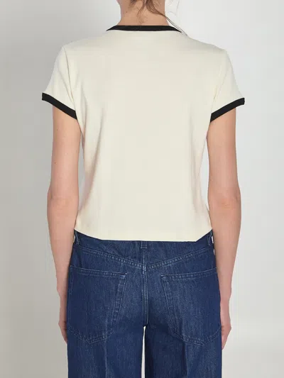 Celine Cropped T-shirt In Multi