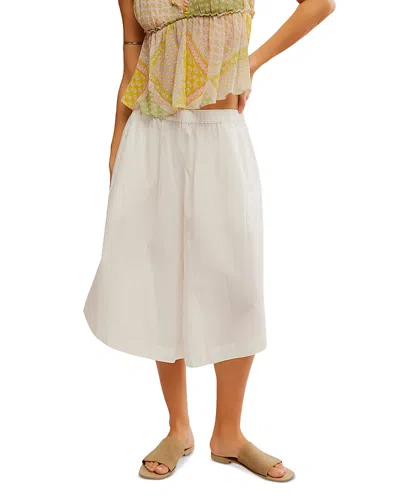 Free People Lucca Culotte Shorts In Ivory