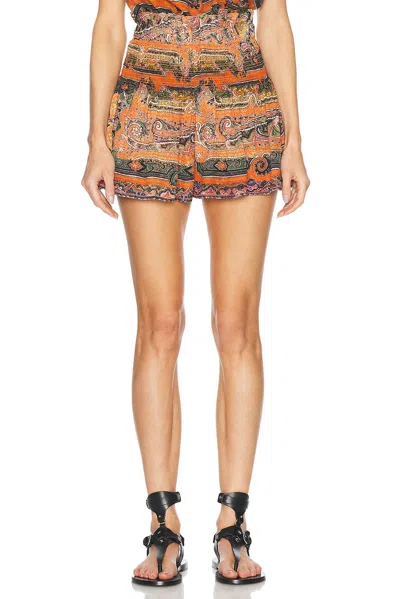 Isabel Marant Maelly Shorts In Orange