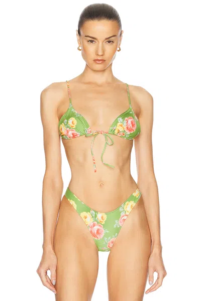 Heavy Manners Triangle Front Tie Bikini Top