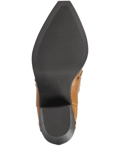 Journee Collection Journee Womens Braylee Studded Western Ankle Booties