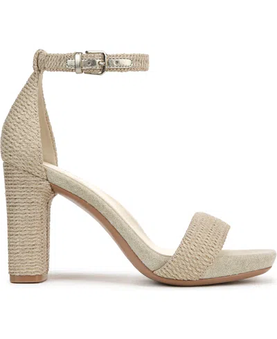 Naturalizer Women's Joy Square Toe Ankle Strap Dress Sandals In Neutral